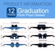 thumbnail image 2 of 12 pares de gafas, suministros de accesorios para fotos de gafas para fiesta de graduación 2023, accesorios para fotografía de graduación, 2 of 5