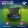 thumbnail image 3 of SpaceJump Lunar 10' Trampoline Outdoor Ultimate Set with Safety Net, Slide, Hoop & Sprayer, 3 of 10