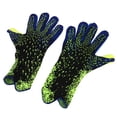 thumbnail image 4 of Guantes de portero de fútbol Látex engrosado Antideslizante Transpirable Amortiguación Guantes de portero de fútbol para entrenamiento Competición Fluorescente Tamaño 6, 4 of 5