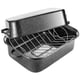 thumbnail image 1 of QPMR Bandeja para Asar con Rejilla, Asadera Rectangular de Granito de 21”, Capacidad para 11 kg, Olla Grande para Hornear Pavo con Tapa Versátil, 1 of 7