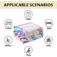 thumbnail image 3 of Unicorn Blanket Gifts, 40"x50" Cute Throw Blanket for Adults Kids, Lightweight, Plush, Soft, Cozy, Warm, Flannel Blankets for Bed Couch, 3 of 6