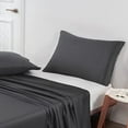 thumbnail image 2 of LiveComfort Taies d'Oreiller (Lot de 2), Taies d'Oreiller en Microfibre Brossée Douce Brodées Format Queen, Lavables à la Machine, Infroissables et Respirantes (Gris Foncé, Queen), 2 of 4