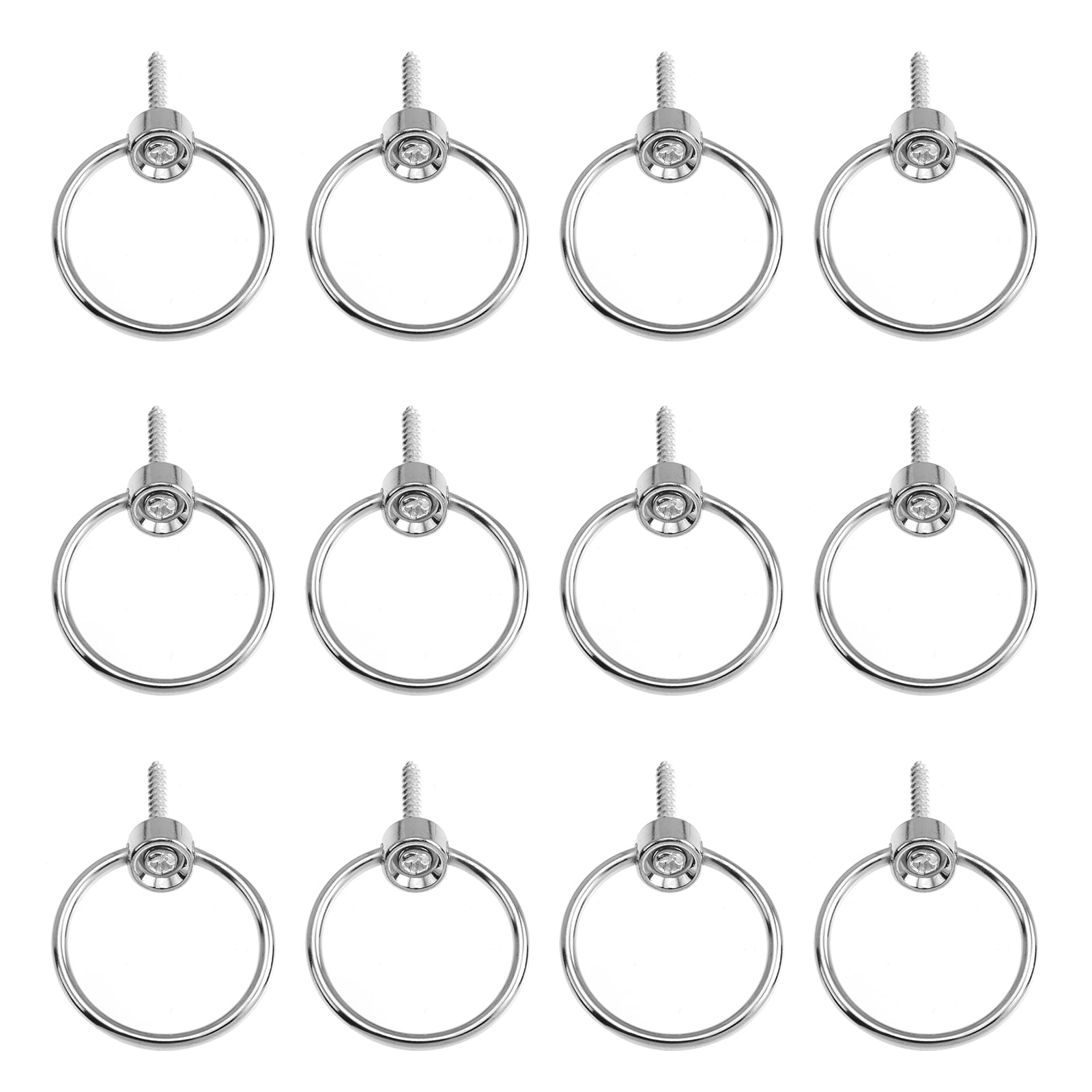 16pcs Round Metal Ring Drawer Pulls Chopping Board Ring Pulls with