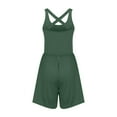 thumbnail image 6 of vigerkar Womens Athletic Romper Summer Casual Workout Running Jumpsuits One Piece Gym Yoga Outfits Beach Vacation Clothes AG, XL, 6 of 9