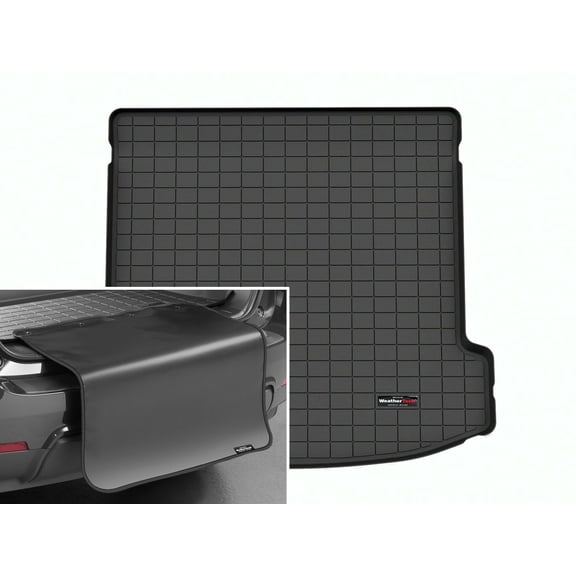 WeatherTech Cargo Trunk Liner with Bumper Protector compatible with Mercedes AMG GLE 53 Coupe, GLE Coupe, AMG GLE 63 S Coupe - Behind 2nd Row w/ Bumper Protector, Black
