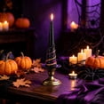 thumbnail image 2 of Aurorax Halloween Decoration Indoor Party,Gothic Home Decor Taper Wizard Hat Black Gothic Lighting, 2 of 6