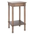 thumbnail image 3 of SAFAVIEH Tinsley Solid Rustic Square Accent Table, Brown, 3 of 7