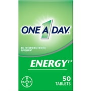 One A Day Energy Multivitamin Tablets, Multivitamins for Men & Women, 50 Ct