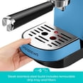thumbnail image 4 of CASABREWS CM5418 Espresso Machine, 20-Bar Coffee Maker with PID Temperature Control, Pressure Gauge, Pre-Infusion, Steam Wand & Stainless Steel Design, Baby Blue, 4 of 8