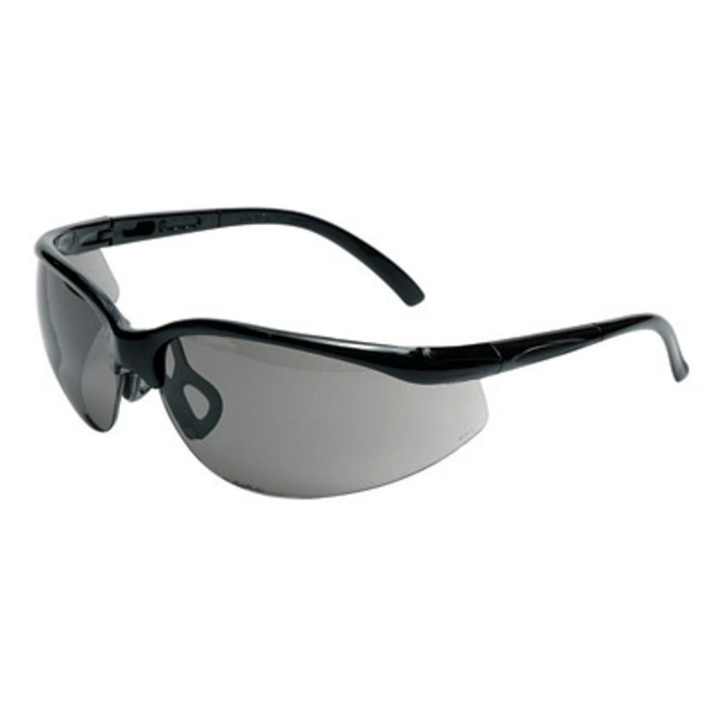 Radnor 64051235 Motion Series Safety Glasses With Black Frame, Gray