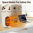 thumbnail image 3 of Mini Desktop Heater with Safety Protection, 1200W PTC Ceramic Heating, 2 Heat Settings, Compact, 3 of 19