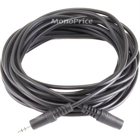 UPC: 0844660006503 | 25ft 3.5mm Stereo Plug/Jack M/F Cable – Black