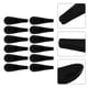 thumbnail image 4 of 12 hombreras de terciopelo negro para perchas, protectores de hombros flocados para perchas, moldeadores para suéteres y camisas, 4 of 7