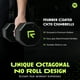 thumbnail image 2 of Mancuerna Recubierta De Goma - Diseño Sin Rollo Juego De Pesas Con Mango Moleteado De Acero De Fácil Agarre Para Entrenamiento De Fuerza - Juego De Pesas Ideal Para Gimnasio En Casa - 10-60 Libras Se, 2 of 5