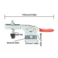 thumbnail image 2 of 4 Pcs -201B Pinces à Bascule à Dégagement Rapide pour Outil à Main Capacité de Charge 90Kg/198Lbs, 2 of 7