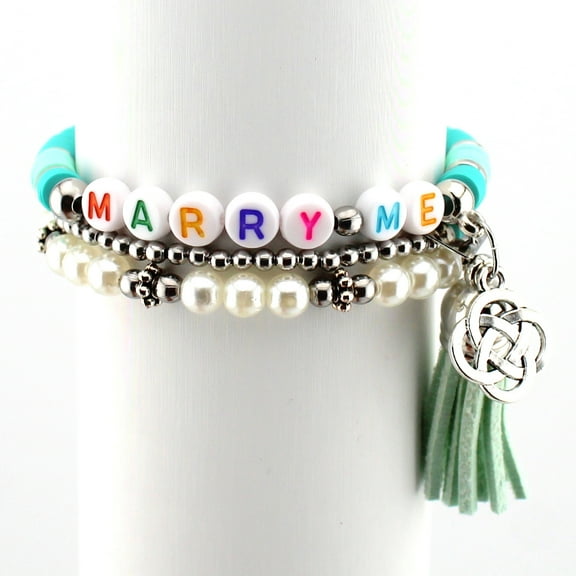 "MARRY ME" Women's Bracelet Set - Turquoise Sea