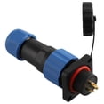 thumbnail image 2 of Sp16 Square Panel Mount Ip68 Waterproof Plug & Socket Circular Connector 2-9Pin, 2 of 6
