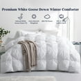 Luxury 800 Fill Power White Goose Down Winter Comforter