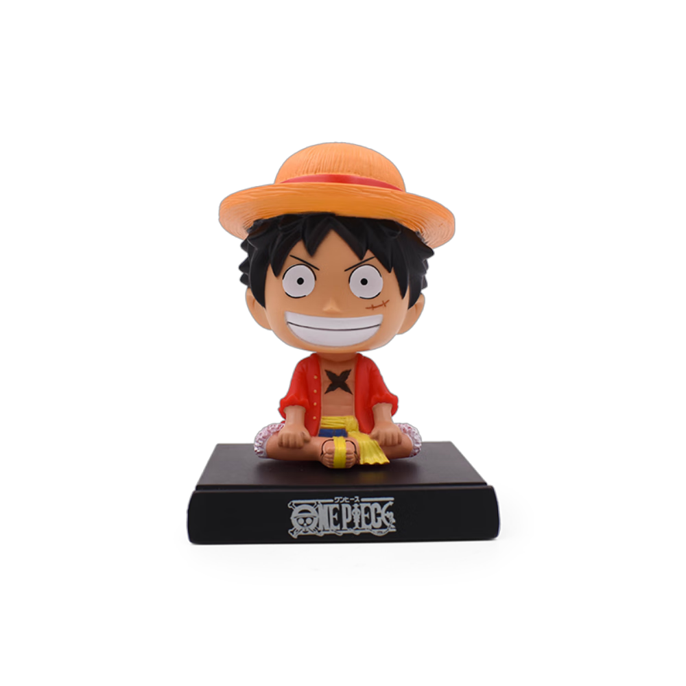 Hakop One Piece Anime Action Figures Shaking Head Luffy PVC Model Toy