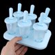 thumbnail image 4 of Plástico Hogar Cocina 6 Compartimentos DIY Frozen Candy Ice Lolly Mold Set Azul Claro, 4 of 4