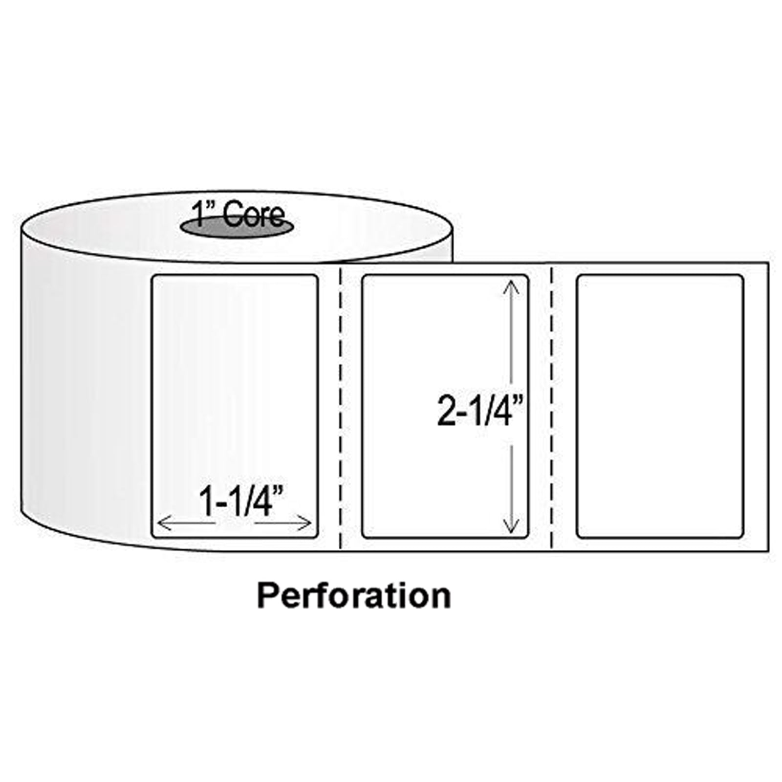 2.25"x1.25" Direct Thermal Labels (9000 Labels, 9 x 1000/Rolls) Compatible with Zebra Printer for UPC GTIN ASIN EAN Code, Shipping, Mailing Address