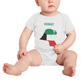 thumbnail image 2 of Kuwait Map Flag Cute Baby Romper (White, 6-12 Months), 2 of 5