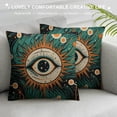 thumbnail image 3 of HENGT  All-Seeing Eye Cosy Throw Cushion Cover Retro and Boho Big Yellow Pupil Celestial Alchemy Cosmic Symbol Pillow Cover Cotton Linen Decorative for Living Bedroom/Office for Men Women, 3 of 5