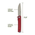 thumbnail image 3 of Ozark Trail 7.5 in Folding Knife, Aluminum Handle, Purple, 3 of 16
