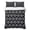 Black, White, Gray, variant on Quilts Full Size Bedding Set, Minimalist Art Lightweight Quilted Comforter, Boho Abstract Floral Lattice Light Blue Soft Reversible Bedspread Coverlet with Pillow Covers for All Season, 78" x 90"