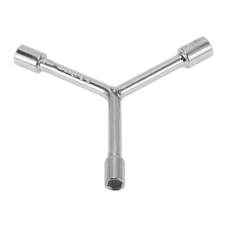 Unique Bargains 1 Pcs Socket Wrench 70mm,70mm,70mm Spanner Socket Remover Hexagon Carbon Steel 8mm,9mm,10mm for Car Motorcycle Dirtbike Y Shaped 3 Way Wrench Sleeve