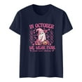 thumbnail image 4 of T-Shirts Graphiques Décontractés Tendance pour Femmes pour le Quotidien / Hauts à Manches Courtes d'Été au Design Unique, 4 of 4