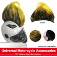 thumbnail image 2 of DIY Helmet Mohawk Hair Punk Hair Colorful Modeling Wig For Motorcycle Ski Snowboard Helmets Hair Cosplay Motorcycle Accessories, 2 of 9