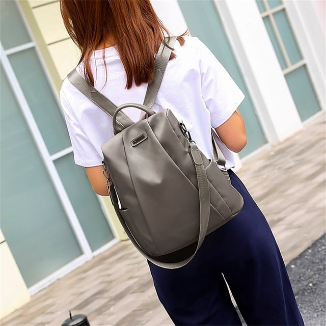 EGNMCR One Shoulder/two Shoulder Multifunctional Travel Bag,theft Ladies Travel Backpack, Back Open Pocket, Travel Bag Theft Oxford Fabric Backpack, Rucksack,