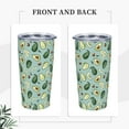 thumbnail image 2 of Avocado Tumbler 20oz Fruit Stainless Steel Insulated Tumblers with Lid and Straw Fruits Travel Coffee Mug Tea Wine Cups Water Bottle Avocado Gifts for WomenAvocado Lover, 2 of 6