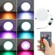 thumbnail image 5 of Luces empotradas de techo LED, luces empotradas regulables, luces de panel redondas planas de aluminio Luz blanca 10WRGBW, 5 of 8