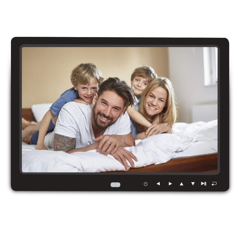 Support SD Card USB Black Wall-Mountable Remote Control Portrait and Landscape 10 Inch Digital Photo Frame RegeMoudal 1280800 IPS LCD Panel Smart Digital Picture Frame