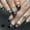 Amande Français Violet Étoile Lune Tache, variante sur Fofosbeauty 24 Pcs Ongles Postiches Autocollants, Ongles en Acrylique pour Cadeaux, Gommage Amande Fleurs Vintage Jaune