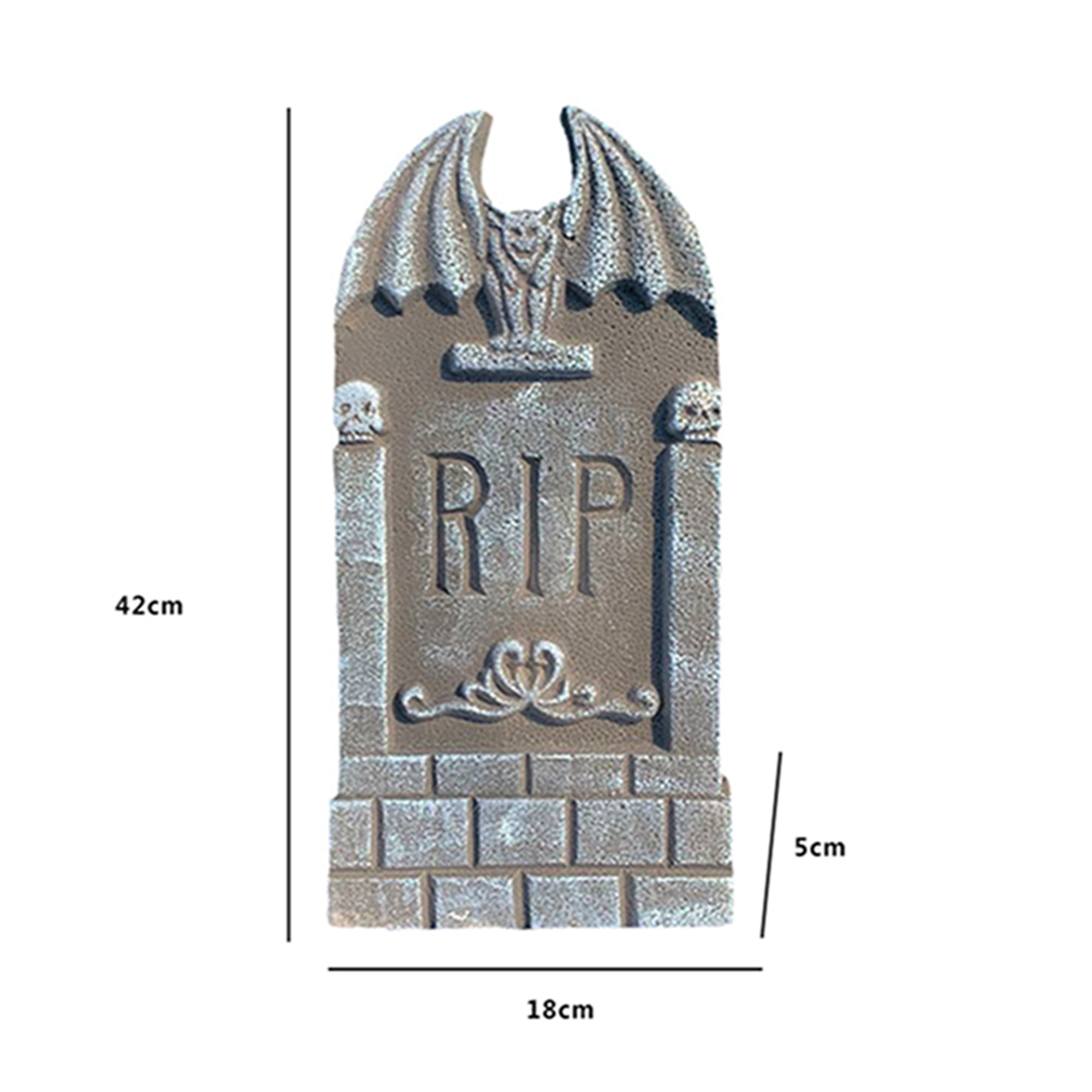 Halloween Graveyard Tombstone Decorations, Headstone Props Coffin Party  Ornament RIP Grave Stones for Outdoor Backyard Haunted House Garden Yard  Lawn Horror Home Party Favors 10.25 x 18.75- 2ct 