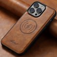 thumbnail image 1 of 2-in-1 Detachable Phone Case Compatible With Wireless Charging Magnetic Card Holder Wallet Rear Cover Can Stand For IPhone 15ProMax 15Plus 14 13 12 Black/brown/blue/Khaki/red, 1 of 5
