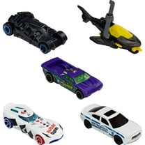 Hot Wheels Batman for All Ages Play Vehicles, 5 Pack