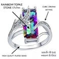 thumbnail image 2 of QQTDFG Round Cubic Zircon 925 Silver Ring Fashion Women Wedding Jewelry Gift Sz 6-10-#9-6, 2 of 3