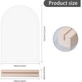 thumbnail image 2 of 12 Set Acrylic Table Place Cards with Wood Base Arch 100x20x151mm, 2 of 8