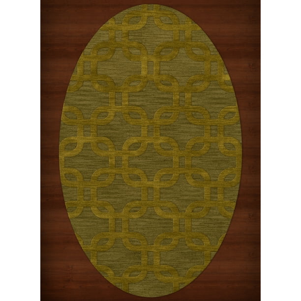Dalyn Dover Area Rug DV7 Dv7 Avocado Rectangles Loops 3' x 5' Oval