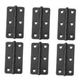 thumbnail image 4 of GOOHOCHY 6 Pcs Universal Cabinet Door Hinge Reinforced Hinge 7.7x4.1cm Black, 4 of 8