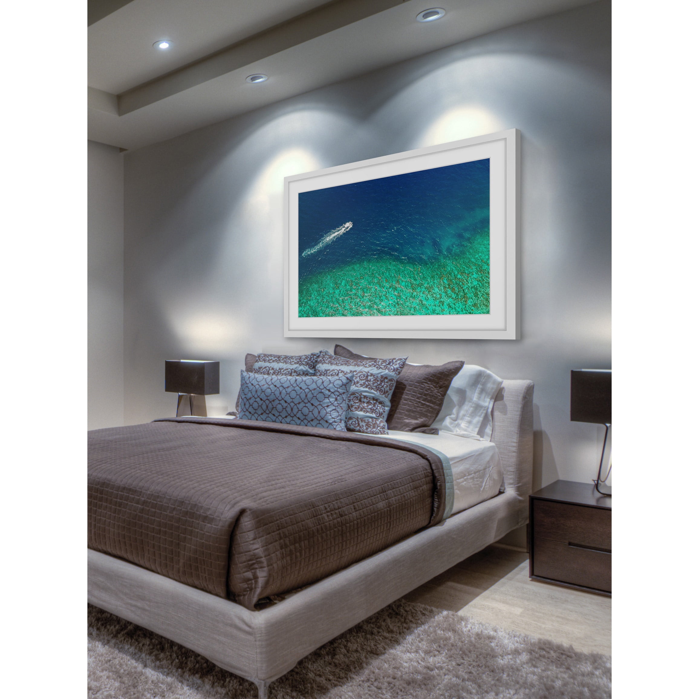 Marmont Hill "Speed Boat" by Hassan Ishan Framed Painting Print