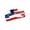A, variant on 4th of July Patriotic Flag Hair Clips, Bald Eagle Square Claw Clips with Sturdy Teeth Fabric Printed Festival Hair Accessories for Independence Day Party, B