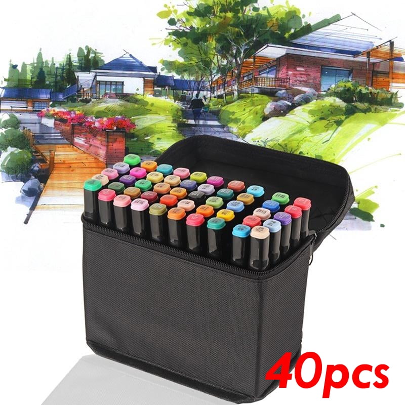 Double Tip Drawing Markers Set 40 Colors