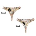 thumbnail image 3 of Fotbe Groovy Disco Tanga Sin Costuras para Mujer con Estampado – Panties Invisibles, Transpirables y Cómodos para Uso Diario-Medium, 3 of 6
