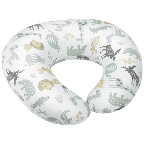 CshidWorld Nursing Pillow, Ergonomic Nursing Essentials for Bottle and Breastfeeding, Firm Fiber Fill, with Removable Nursing Pillow Cover, Machine Washable, Breastfeeding Essentials