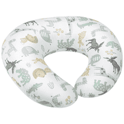 CshidWorld Nursing Pillow, Ergonomic Nursing Essentials for Bottle and Breastfeeding, Firm Fiber Fill, with Removable Nursing Pillow Cover, Machine Washable, Breastfeeding Essentials